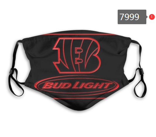 NFL 2020 Cincinnati Bengals  #1 Dust mask with filter->nfl dust mask->Sports Accessory